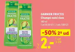 Lidl GARNIER FRUCTIS Champú nutri rizos oferta