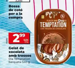 Dia DIA TEMPTATION Gelat de xocolata amb trossos oferta