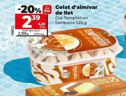Dia DIA TEMPTATION Gelat d'almívar de llet oferta