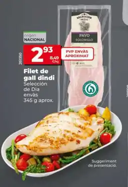 Dia SELECCIÓN DE DIA Filet de gall dindi oferta