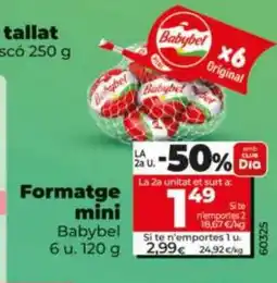 Dia BABYBEL Formatge mini oferta