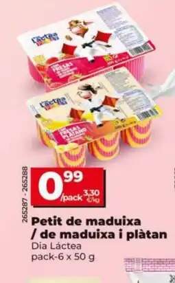 Dia DIA LÁCTEA Petit de maduixa / de maduixa i plàtan oferta