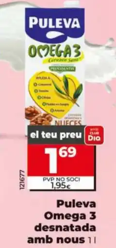 Dia PULEVA Omega 3 desnatada amb nous oferta