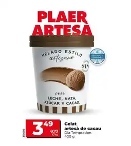 Dia DIA TEMPTATION Gelat artesà de cacau oferta