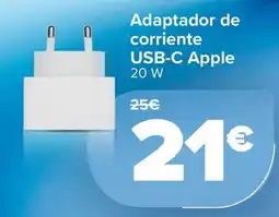 Carrefour Adaptador de corriente USB-C Apple 20 W oferta