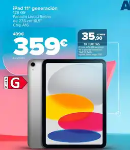 Carrefour iPad 11ª generación oferta