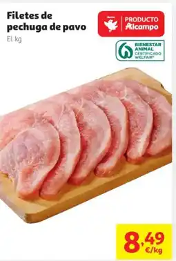 Alcampo Filetes de pechuga de pavo oferta