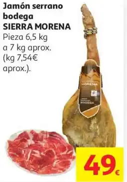 Alcampo SIERRA MORENA Jamón serrano bodega oferta