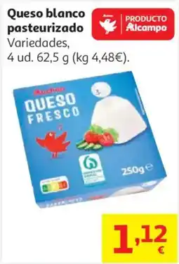 Alcampo Queso blanco pasteurizado oferta