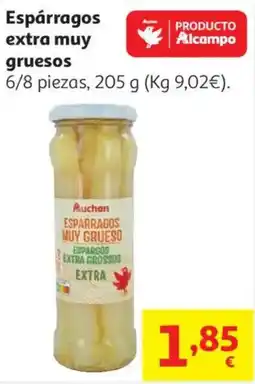 Alcampo AUCHAN Espárragos extra muy gruesos oferta