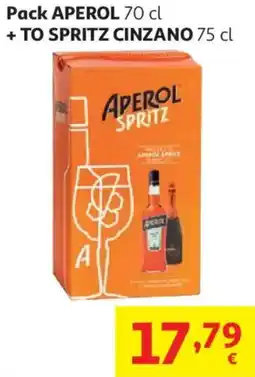 Alcampo Aperol + to spritz cinzano oferta