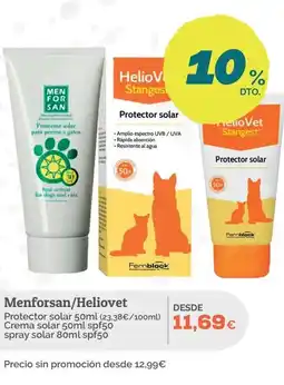 Supermercados MAS Menforsan/Heliovet oferta