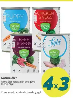 Supermercados MAS Natura diet Gama lata natura diet dog oferta
