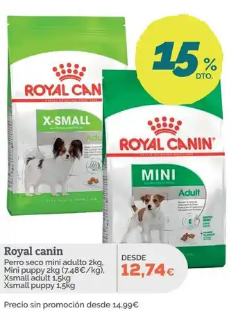 ROYAL CANIN Perro seco mini adult Mini puppy Xsmall adult Xsmall puppy