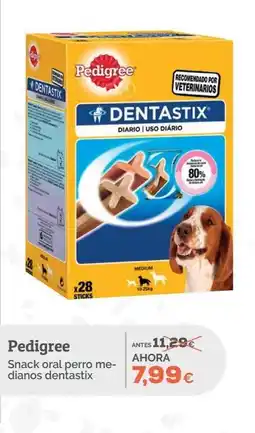 Supermercados MAS PEDIGREE Snack oral perro me- dianos dentastix oferta