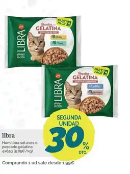 Supermercados MAS LIBRA Hum libra sel aves o pescado gelatina oferta