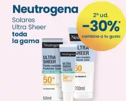 Clarel NEUTROGENA Solares Ultra Sheer oferta