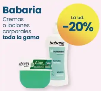 Clarel BABARIA Cremas o lociones corporales oferta