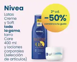 Clarel NIVEA Latas Creme y Soft oferta