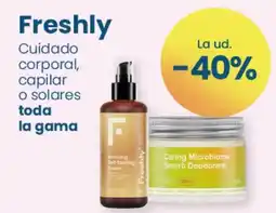 Clarel FRESHLY Cuidado corporal, capilar o solares oferta