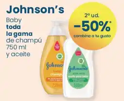 Clarel JOHNSON'S Baby toda la gama de champú y aceite oferta