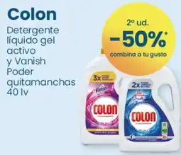 Clarel COLON Detergente líquido gel activo y Vanish Poder oferta