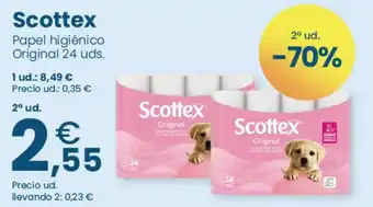 Clarel SCOTTEX Papel higiénico Original oferta