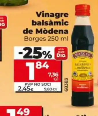 Dia BORGES Vinagre balsàmic de Mòdena oferta