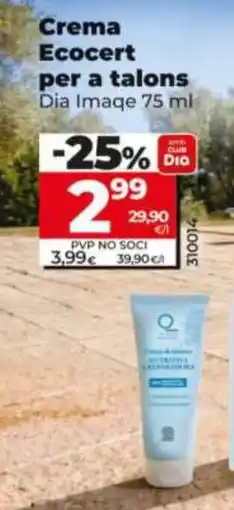 Dia DIA IMAQE Crema Ecocert per a talons oferta