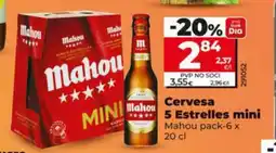 Dia MAHOU Cervesa 5 Estrelles mini oferta