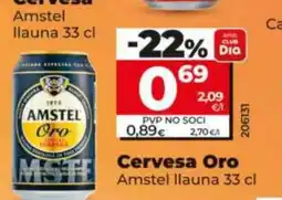 Dia AMSTEL Cervesa Oro oferta