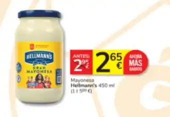 Consum Hellmann's Mayonesa oferta
