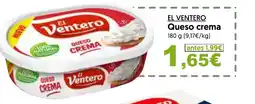 Hiper Usera EL VENTERO Queso crema oferta