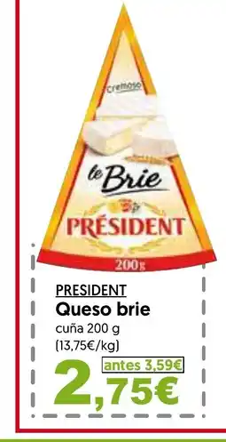 Hiper Usera PRESIDENT Queso brie oferta