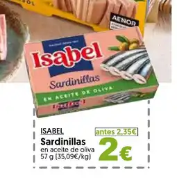 Hiper Usera ISABEL Sardinillas oferta