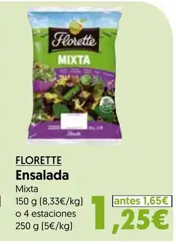 Hiper Usera FLORETTE Ensalada Mixta oferta
