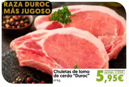 Hiper Usera Chuletas de lomo de cerdo Duroc oferta
