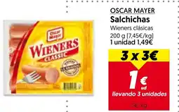 Hiper Usera OSCAR MAYER Salchichas Wieners clásicas oferta