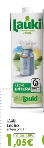Hiper Usera LAUKI Leche entera oferta