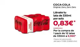 Hiper Usera COCA-COLA Original, Zero, Zero Zero oferta