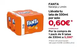 Hiper Usera FANTA Naranja y Limón oferta