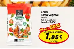 Hiper Usera GALLO Pasta vegetal oferta