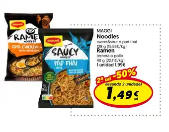 Hiper Usera MAGGI Noodles oferta