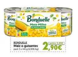 Hiper Usera BONDUELLE Maíz o guisantes oferta