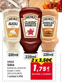 Hiper Usera HEINZ Salsa oferta