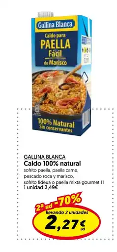 Hiper Usera GALLINA BLANCA Caldo 100% natural oferta