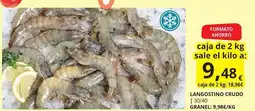 Supermercados MAS Langostino crudo oferta