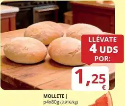 Supermercados MAS Mollete oferta
