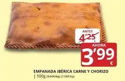 Supermercados MAS Empanada iberica carne y chorizo oferta