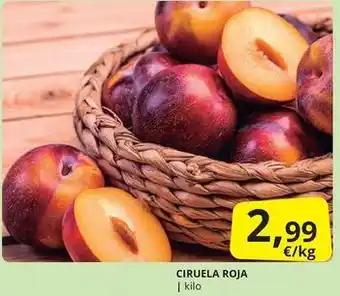 Supermercados MAS Ciruela roja oferta